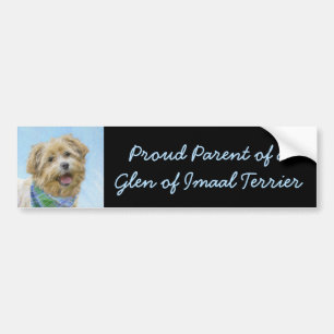 Glen of Imaal Terrier Painting - Original Hund Art Bildekal