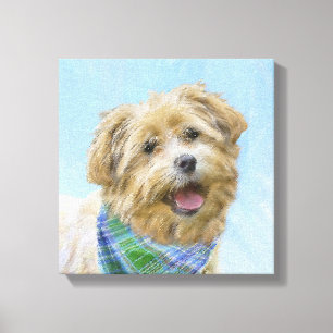 Glen of Imaal Terrier Painting - Original Hund Art Canvastryck