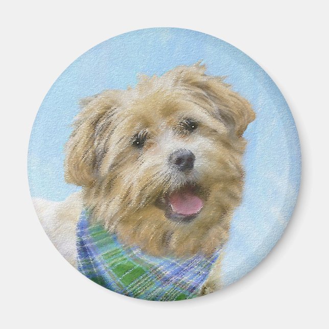 Glen of Imaal Terrier Painting - Original Hund Art Magnet (Framsidan)