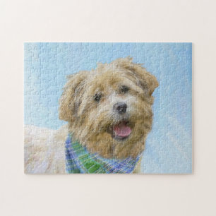 Glen of Imaal Terrier Painting - Original Hund Art Pussel