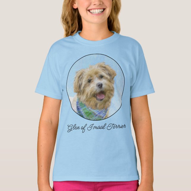 Glen of Imaal Terrier Painting - Original Hund Art T Shirt (Framsida)