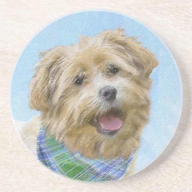 Glen of Imaal Terrier Painting - Original Hund Art Underlägg (Framsidan)
