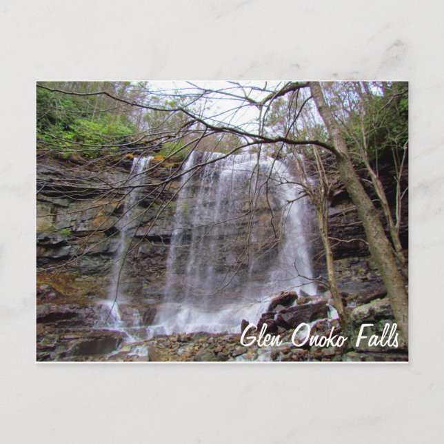 Glen Onoko Falls Vykort (Framsida)