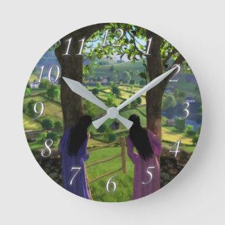 Glen på Twillingarna Clock Rund Klocka