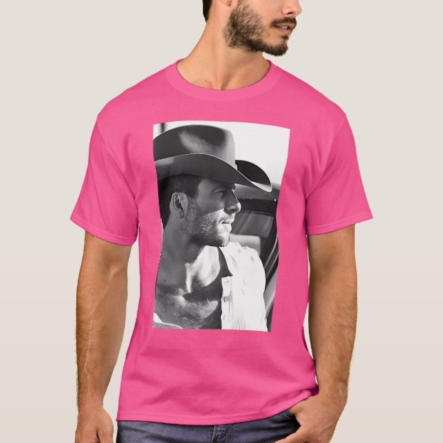 Glen Powell Bw Kids T Shirt (Framsida)
