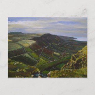 Glenariff, Glens of Antrim Oljemålning - J Casey Vykort