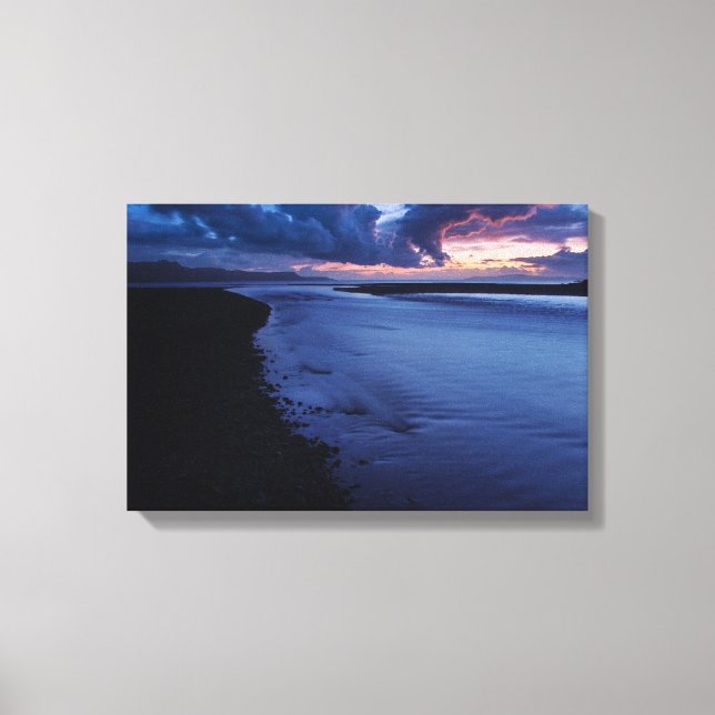 Glenbrittle Last Light Isle of Skye Canvastryck (Framsida)