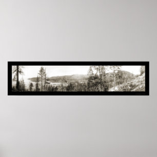 Glenbrook Lake Tahoe foto 1906 Poster