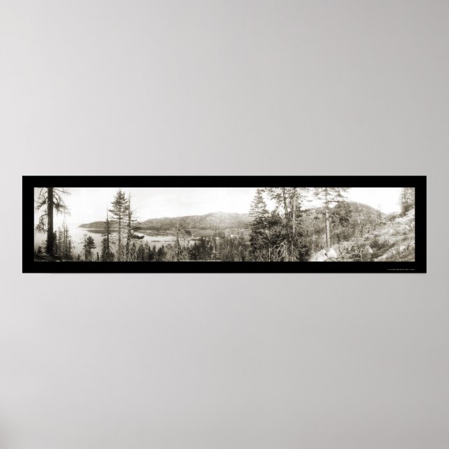 Glenbrook Sjö Tahoe Photo 1906 Poster (Framsidan)