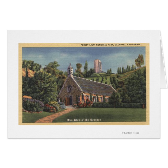 Glencairn, Annie Lauries kyrkas replik Hälsningskort (Framsidan Horizontal)