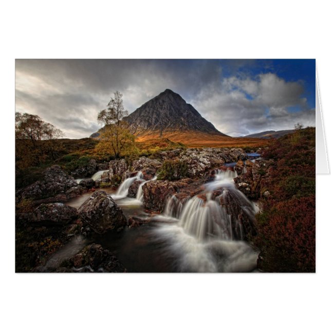 Glencoe Buchaille Etive Mor, Skottland Hälsningskort (Framsidan Horizontal)
