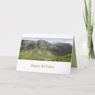 Glencoe Mountain Pass Panorama View Kort