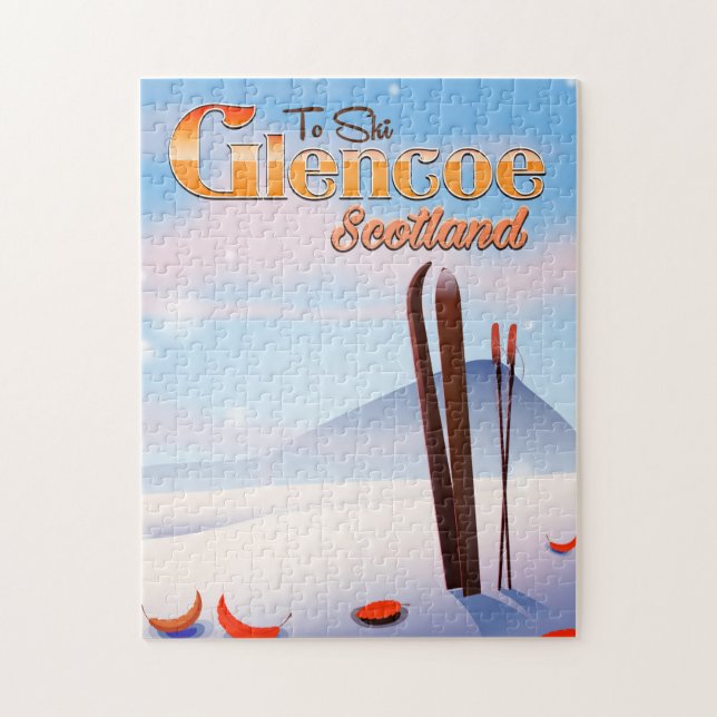 Glencoe Skottland skidposter Pussel (Vertikal)