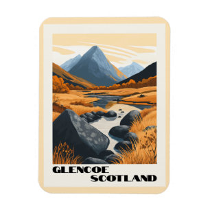 Glencoe, Skottland - Stunning Scottish Highlands Magnet