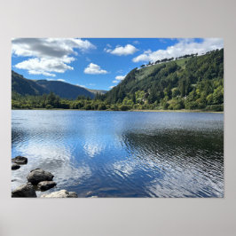 Glendalaugh Sjöar County Wicklow Ireland Europe Poster