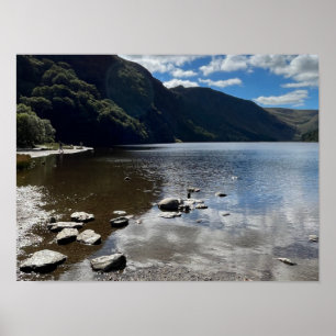 Glendalaugh Sjöar County Wicklow Ireland Europe Poster