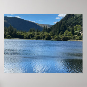 Glendalaugh Sjöar County Wicklow Ireland Europe Poster