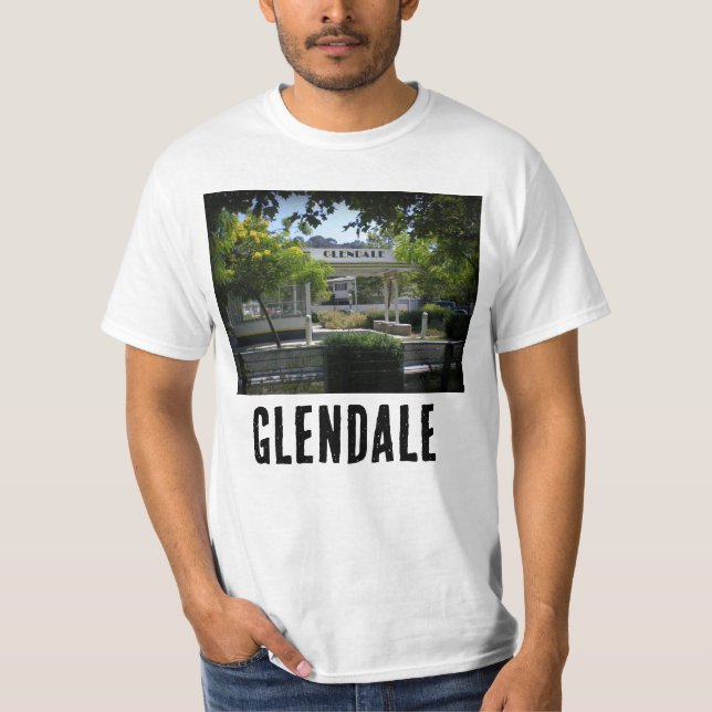 Glendale, California Adams Square Mini-Park T Shirt (Framsida)