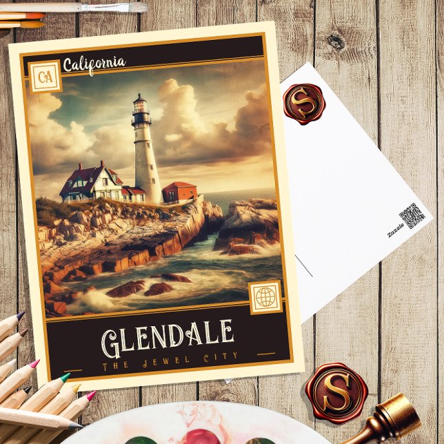 Glendale, Kalifornien | Gammal vykort (Skapare uppladdad)