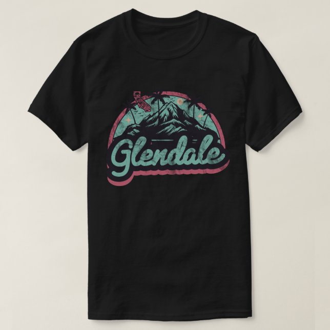 Glendale, Kalifornien T Shirt (Design framsida)