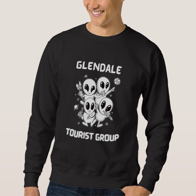 Glendale Native Pride Alien Funny State Tourist Sp Lång Ärmad Tröja (Framsida)