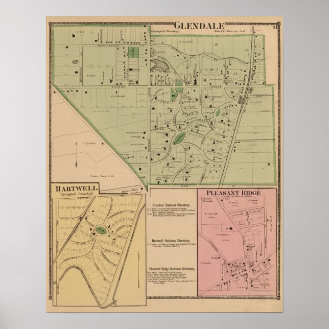 Glendale, Ohio Poster (Framsidan)