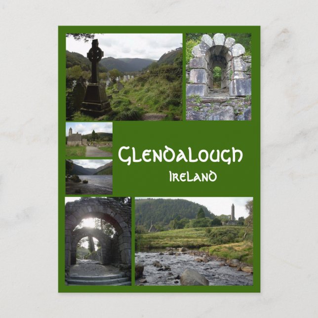 Glendalough Collage Vykort (Framsida)