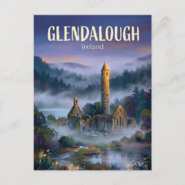 Glendalough klosterområde Irland Vykort
