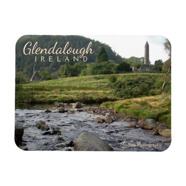 Glendalough Ruins Magnet (Horisontell)