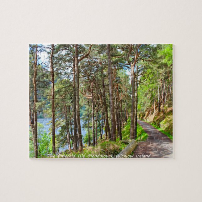 Glendalough Wicklow Irland Pussel (Horisontell)