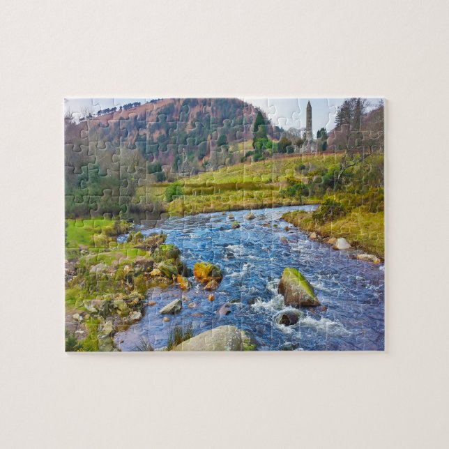 Glendalough Wicklow Irland Pussel (Horisontell)
