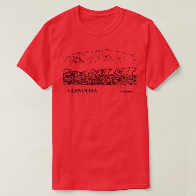 Glendora California TShirt 2 T Shirt (Design framsida)
