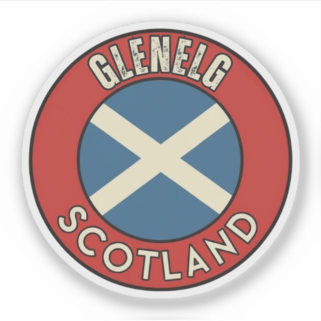 Glenelg, Skottland Klistermärken (Framsida)