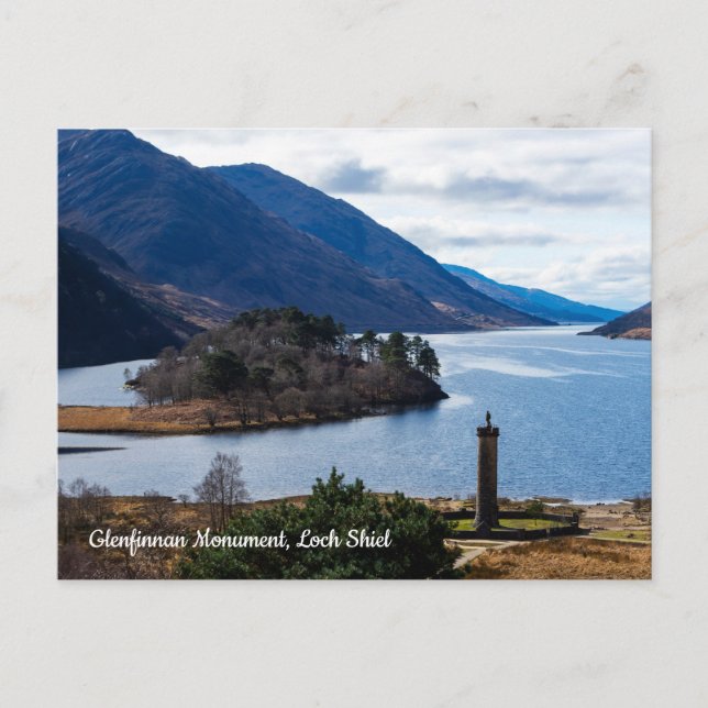Glenfinnan Monument, Loch Shiel, Skottland Vykort (Framsida)