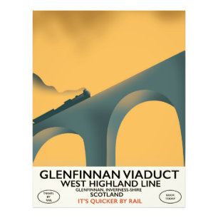 Glenfinnan Viaduct Scotland. Fototryck