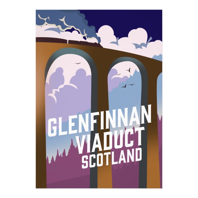 Glenfinnan Viaduct Scotland Fototryck (Framsidan)