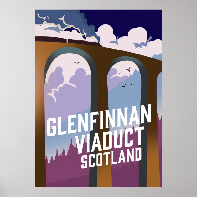 Glenfinnan Viaduct Scotland Poster (Framsidan)