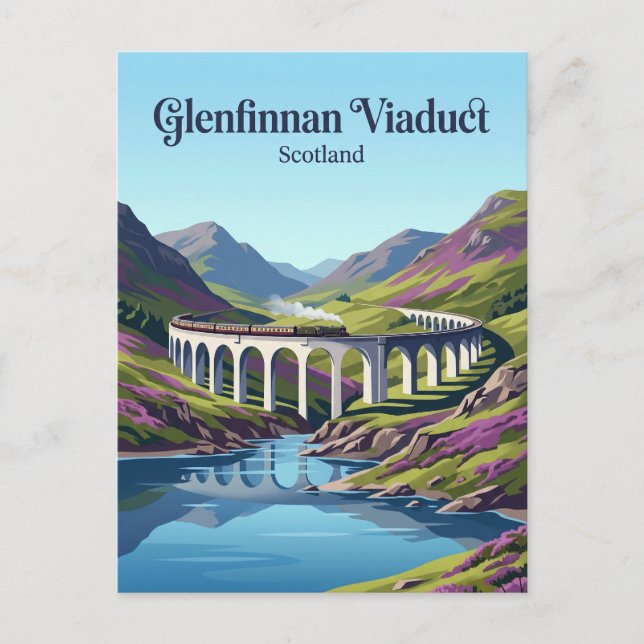 Glenfinnan Viaduct Skottland Vykort (Framsida)