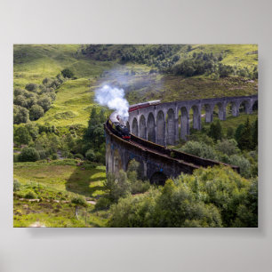 Glenfinnanviadukten i Skottland Poster