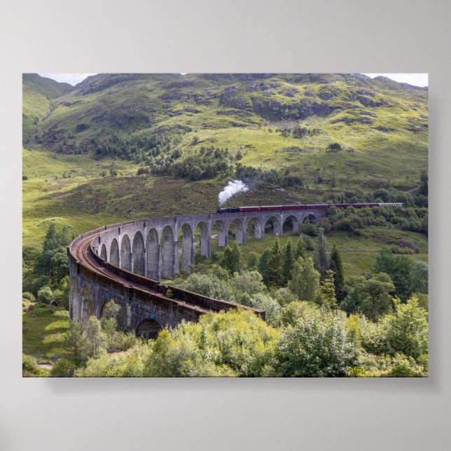 Glenfinnanviadukten i Skottland Poster (Framsidan)