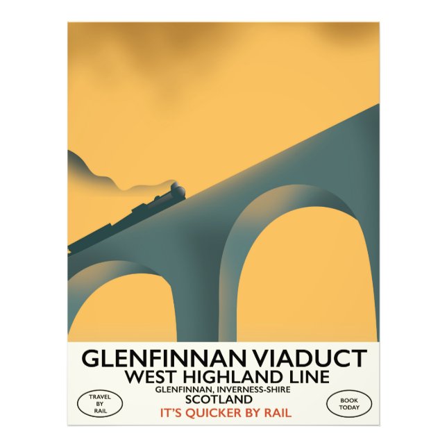 Glenfinnanviadukten Skottland. Fototryck (Framsidan)