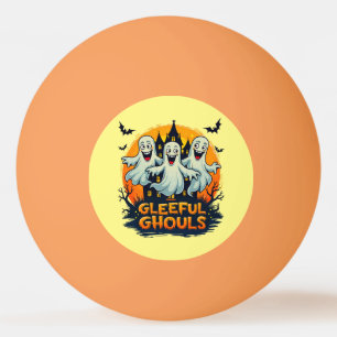 Glenice Ghouls Roligt Halloween Ghost Artwork Pingisboll