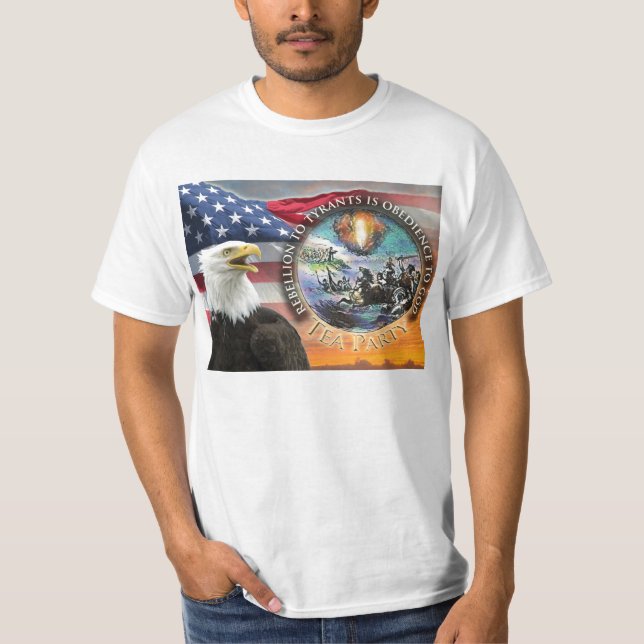 Glenn Beck Tea Party Tee Shirt (Framsida)