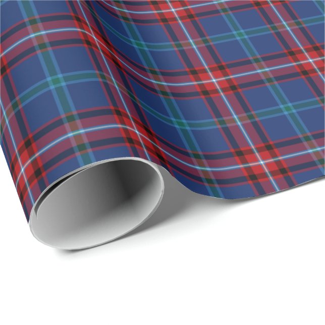 Glenn Klan Tartan Irish Play Mönster Presentpapper (Rullad Hörn)