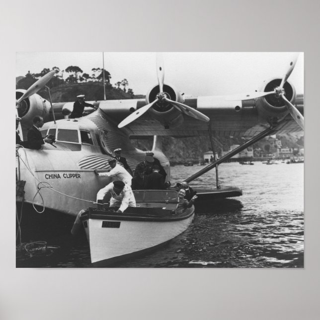 Glenn Martin w/ China Clipper Poster (Framsidan)