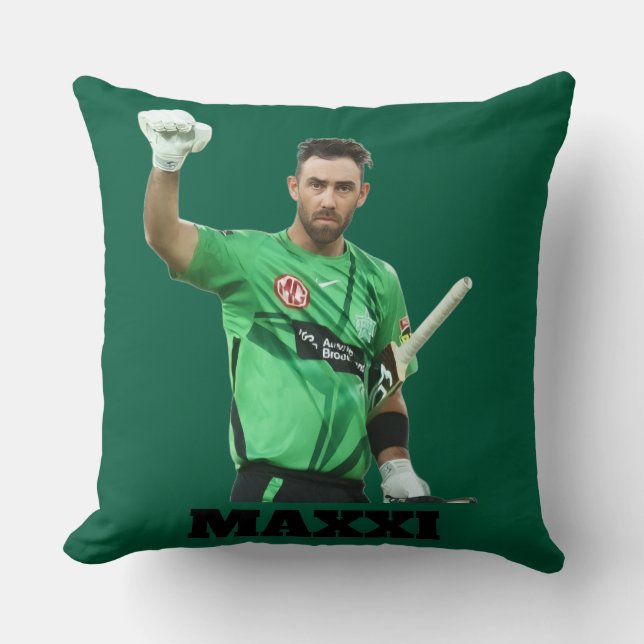 Glenn Maxwell Melbourne Stars Cricket Fan Art Kudde (Framsida)