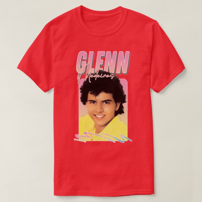 Glenn Medeiros 80-talet Fläkt T Shirt (Design framsida)