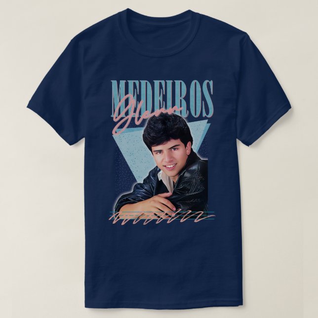 Glenn Medeiros 80-talet Heartthrob Fläkt Art T Shirt (Design framsida)