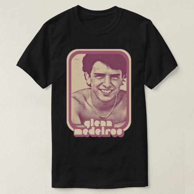 Glenn Medeiros 80-talet Retro Fläkt T Shirt (Design framsida)