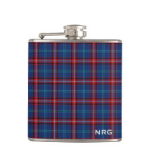 Glenn Tartan Monogram Bright Blue and Red Play